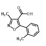 CAS#: 91569-56-1, 3-Methyl-5-(2-methylphenyl)-1,2-oxazole-4-carboxylic acid