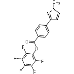 CAS 登录号：915707-42-5， 五氟苯基4-(1-甲基-1H-吡唑-3-基)苯甲酸酯