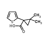 CAS#: 915919-98-1, 2,2-Dimethyl-1-(2-thienyl)cyclopropanecarboxylic acid