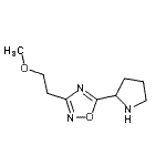 CAS#: 915920-00-2, 3-(2-Methoxyethyl)-5-(2-pyrrolidinyl)-1,2,4-oxadiazole