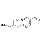 CAS 登录号：915920-24-0， 2-(仲-丁基硫基)-5-嘧啶甲醛