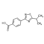 CAS#: 915920-28-4, 4-(5-Isopropyl-1,2,4-oxadiazol-3-yl)benzoic acid