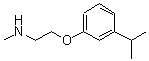 CAS 登录号：915920-90-0， 2-(3-异丙基苯氧基)-N-甲基乙胺