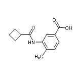 CAS#: 915921-04-9, 3-[(Cyclobutylcarbonyl)amino]-4-methylbenzoic acid