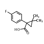 CAS#: 915921-31-2, 1-(4-Fluorophenyl)-2,2-dimethylcyclopropanecarboxylic acid
