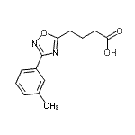 CAS 登录号：915921-78-7， 4-[3-(3-甲基苯基)-1,2,4-恶二唑-5-基]丁酸