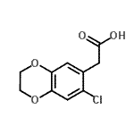 CAS#: 915921-98-1, (7-Chloro-2,3-dihydro-1,4-benzodioxin-6-yl)acetic acid