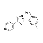 CAS#: 915923-46-5, 4-Fluoro-2-[5-(4-pyridinyl)-1,3,4-oxadiazol-2-yl]aniline