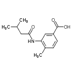 CAS#: 915923-60-3, 4-Methyl-3-[(3-methylbutanoyl)amino]benzoic acid