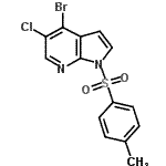 CAS#: 916176-53-9, 4-Bromo-5-chloro-1-[(4-methylphenyl)sulfonyl]-1H-pyrrolo[2,3-b]pyridine