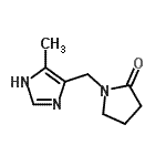 CAS#: 916254-28-9, 1-[(4-Methyl-1H-imidazol-5-yl)methyl]-2-pyrrolidinone