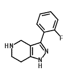 CAS 登录号：916423-12-6， 3-(2-氟苯基)-4,5,6,7-四氢-2H-吡唑并[4,3-c]吡啶