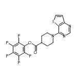 CAS#: 916766-92-2, Pentafluorophenyl 1-(thieno[3,2-d]pyrimidin-4-yl)-4-piperidinecarboxylate