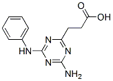 CAS 登录号：91719-85-6， 3-(4-氨基-6-苯胺基-1,3,5-三嗪-2-基)丙酸