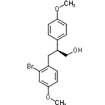 CAS#: 917379-11-4, (2S)-3-(2-Bromo-4-methoxyphenyl)-2-(4-methoxyphenyl)-1-propanol
