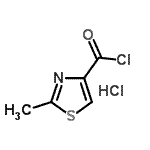 CAS#: 917483-72-8, 2-Methyl-1,3-thiazole-4-carbonyl chloride hydrochloride (1:1)