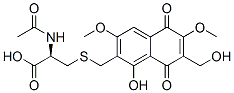 CAS#: 91776-45-3, N-Acetyl-S-[[5,8-Dihydro-1-Hydroxy-7-(Hydroxymethyl)-3,6-Dimethoxy-5,8-Dioxonaphthalen-2-Yl]Methyl]-L-Cysteine