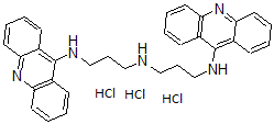 CAS 登录号：91790-15-7， 二[3-(吖啶-9-基氨基)丙基]胺三盐酸盐