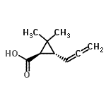 CAS#: 91796-95-1, (1R,3R)-2,2-Dimethyl-3-propadienylcyclopropanecarboxylic acid