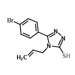 CAS#: 91813-57-9, 4-Allyl-5-(4-bromophenyl)-4H-1,2,4-triazole-3-thiol