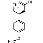 CAS 登录号：918149-72-1， (3R)-3-(4-甲氧基苯基)-4-戊烯酸