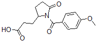 CAS 登录号：91829-95-7， 1-(4-甲氧基苯甲酰基)-5-氧代-2-吡咯烷丙酸