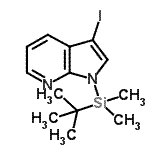 CAS#: 918524-22-8, 1-[Dimethyl(2-methyl-2-propanyl)silyl]-3-iodo-1H-pyrrolo[2,3-b]pyridine