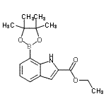 CAS#: 919119-62-3, Ethyl 7-(4,4,5,5-tetramethyl-1,3,2-dioxaborolan-2-yl)-1H-indole-2-carboxylate