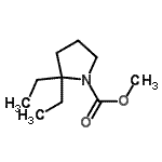 CAS#: 919286-35-4, Methyl 2,2-diethyl-1-pyrrolidinecarboxylate