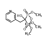 CAS 登录号：919355-29-6， 四甲基[1-羟基-2-(3-吡啶基)-1,1-乙二基]二(膦酸酯)