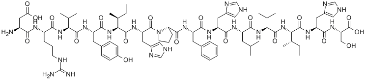 CAS 登录号：91999-74-5， 丝氨酸人血管紧张素十四肽