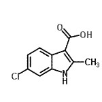 CAS#: 920023-47-8, 6-Chloro-2-methyl-1H-indole-3-carboxylic acid