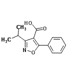 CAS#: 92029-27-1, 3-Isopropyl-5-phenyl-1,2-oxazole-4-carboxylic acid
