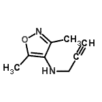 CAS#: 92088-04-5, 3,5-Dimethyl-N-(2-propyn-1-yl)-1,2-oxazol-4-amine