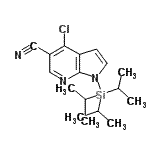 CAS#: 920966-01-4, 4-Chloro-1-(triisopropylsilyl)-1H-pyrrolo[2,3-b]pyridine-5-carbonitrile