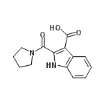 CAS#: 921194-90-3, 2-(1-Pyrrolidinylcarbonyl)-1H-indole-3-carboxylic acid