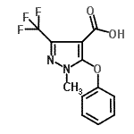 CAS#: 921939-08-4, 1-Methyl-5-phenoxy-3-(trifluoromethyl)-1H-pyrazole-4-carboxylic acid