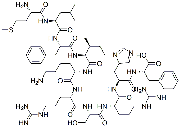 CAS#: 92237-18-8, Methionyl-Leucyl-Phenylalanyl-Isoleucyl-Lysyl-Arginyl-Seryl-Arginyl-Histidyl-Phenylalanine