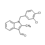 CAS#: 92407-88-0, 1-(3,4-Dichlorobenzyl)-2-methyl-1H-indole-3-carbaldehyde