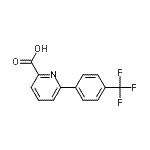 CAS 登录号：924817-68-5， 6-[4-(三氟甲基)苯基]-2-吡啶羧酸