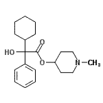 CAS#: 92569-22-7, 1-Methyl-4-piperidinyl cyclohexyl(hydroxy)phenylacetate