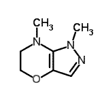 CAS 登录号：92615-77-5， 1,7-二甲基-1,5,6,7-四氢吡唑并[4,3-b][1,4]恶嗪