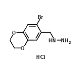 CAS#: 926229-75-6, [(7-Bromo-2,3-dihydro-1,4-benzodioxin-6-yl)methyl]hydrazine hydrochloride (1:1)