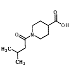 CAS#: 926238-85-9, 1-(3-Methylbutanoyl)-4-piperidinecarboxylic acid