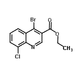 CAS#: 927800-77-9, Ethyl 4-bromo-8-chloro-3-quinolinecarboxylate
