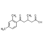 CAS 登录号：92864-22-7， 5-(2,4-二甲基苯基)-3-甲基-5-氧代戊酸