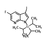 CAS#: 928653-76-3, 5-Fluoro-3-iodo-1-(triisopropylsilyl)-1H-pyrrolo[2,3-b]pyridine