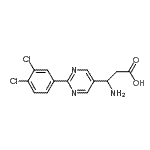 CAS#: 928713-37-5, 3-Amino-3-[2-(3,4-dichlorophenyl)-5-pyrimidinyl]propanoic acid