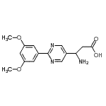 CAS 登录号：928713-68-2， 3-氨基-3-[2-(3,5-二甲氧基苯基)-5-嘧啶基]丙酸