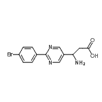 CAS 登录号：928713-90-0， 3-氨基-3-[2-(4-溴苯基)-5-嘧啶基]丙酸